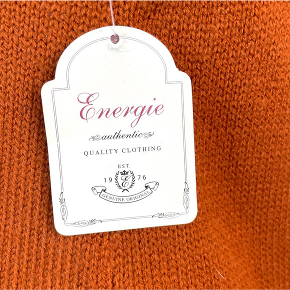 Energie Sleeveless Sweater Dress In Orange Size Medium NWT - Picture 10 of 10